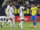 El delantero brasileño del Real Madrid, Rodrygo Goes (2d) celebra el segundo gol para su equipo durante el partido de la jornada 14 de LaLiga que enfrentó al Cádiz CF y el Real Madrid en el Estadio Nuevo Mirandilla. EFE/Román Ríos.