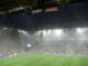 Estadio BVB Stadion de Dortmund sin fútbol tras la suspensión durante 25 minutos del Alemania Dinamarca de octavos de la Eurocopa. EFE/EPA/GEORGI LICOVSKI