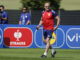 El seleccionador Luis de la Fuente durante el entrenamiento de la selección española de fútbol en el lugar de concentración de Donaueschingen. EFE/ J.J. Guillén