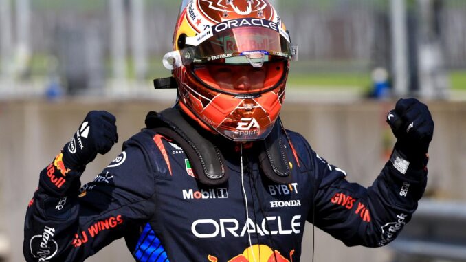 El piloto de Red Bull Racing Max Verstappen tras la calificación del GP de Austria. EFE/EPA/MARTIN DIVISEK
