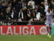 El delantero brasileño del Real Madrid Vinicius Jr. celebra un gol en Mestalla. EFE/ Kai Försterling
