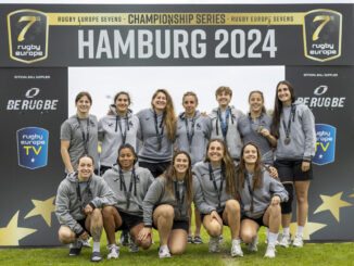 La selección femenina de Rugby 7 de España ha logrado el bronce del Campeonato de Europa después de terminar en cuarta posición en el torneo de Hamburgo, segunda y última sede del Rugby Europe 7s Championship 2024. EFE/Federación Española de Rugby/Jrgen Kessler