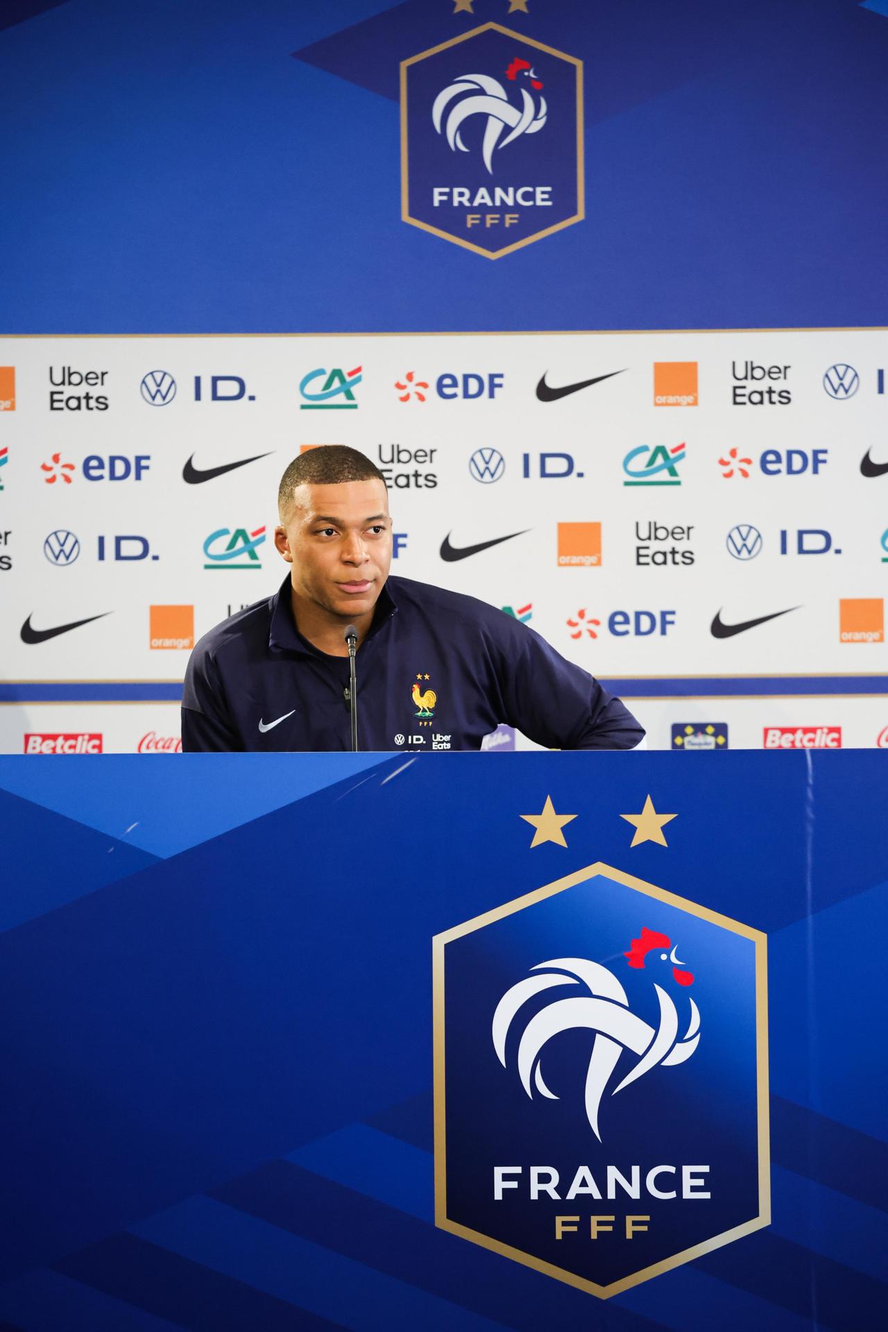 Kylian Mbappé, capitán de la selección de Francia. EFE/EPA/Teresa Suarez
