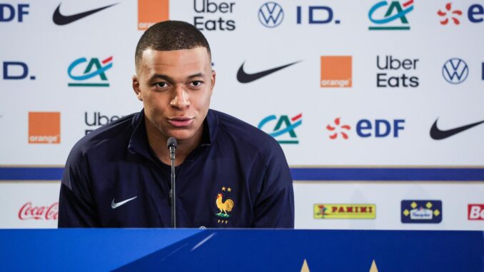 Kylian Mbappé, capitán de la selección de Francia. EFE/EPA/Teresa Suarez
