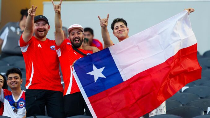 Los aficionados de Chile en la Copa América 2024. EFE/EPA/KEVIN JAIRAJ
