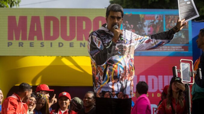 Fotografía de archivo del presidente de Venezuela y candidato reelección, Nicolás Maduro. EFE/ Miguel Gutiérrez
