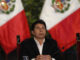Fotografía de archivo fechada el 11 de octubre de 2022 que muestra al entonces presidente de Perú Pedro Castillo, durante una rueda de prensa con corresponsales internacionales en Lima (Perú). EFE/ Paolo Aguilar