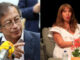Combo de fotografías de archivo del presidente de Colombia, Gustavo Petro (i), y la periodista colombiana María Jimena Duzán. EFE/ Archivo