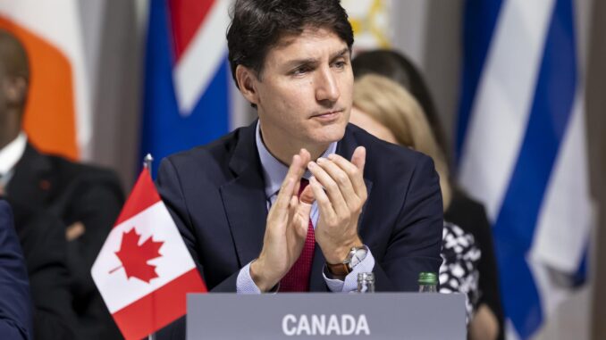 Fotografía de archivo del primer ministro canadiense, Justin Trudeau. EFE/EPA/Urs Flueeler
