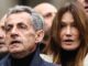 Imagen de archivo de la actriz y cantante Carla Bruni con su marido, el expresidente francés Nicolas Sarkozy. EFE/EPA/MOHAMMED BADRA