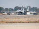 Uno de los aviones de combate F15 que participó este sábado en el ataque de la Fuerza Aérea israelí contra el puerto yemení de Hodeida. EFE/Ejército de Israel