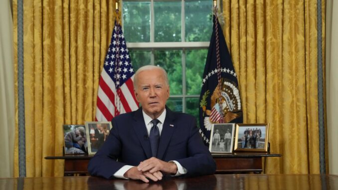 Foto del presidente de EE.UU., Joe Biden, en la Oficna Oval de la Casa Blanca, en Washington, DC, EE.UU. EFE/Erin Schaff
