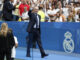 El presidente del Real Madrid, Florentino Pérez durante la presentación del francés Kylian Mbappé como nuevo jugador del club. EFE/Chema Moya