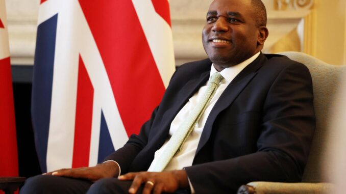 El ministro de Exteriores británico, David Lammy, en una foto de archivo.EFE/EPA/NEIL HALL / POOL
