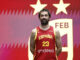 El jugador de la selección española de baloncesto Sergio Llul posa en la presentación oficial del equipo antes de jugar el preolímpico. EFE/ Rodrigo Jiménez