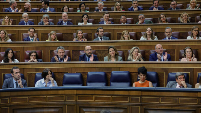 Vista del hemiciclo del Congreso. EFE/ Zipi Aragon
