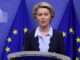 Imagen de archivo de la presidenta de la Comisón Europea, Ursula von der Leyen. EFE/EPA/KENZO TRIBOUILLARD / POOL