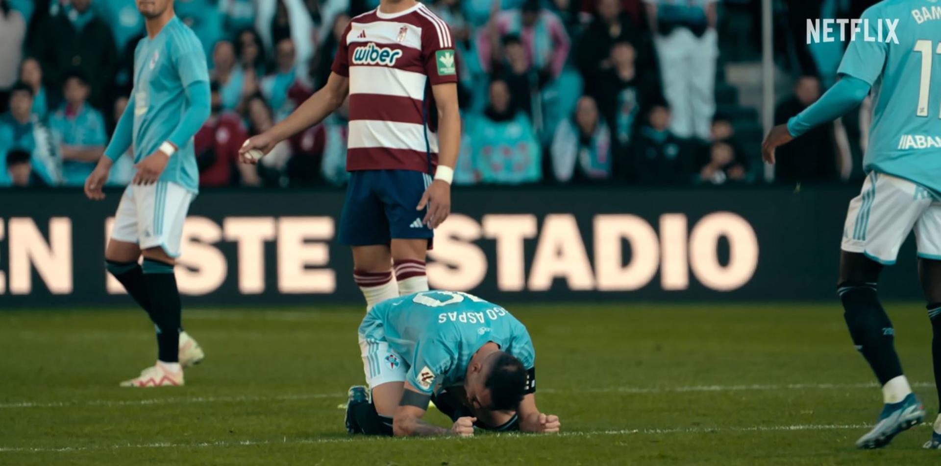 El jugador del Celta de Vigo, Iago Aspas, en una imagen del documental ‘LALIGA: Más allá del gol’. EFE/Netflix
