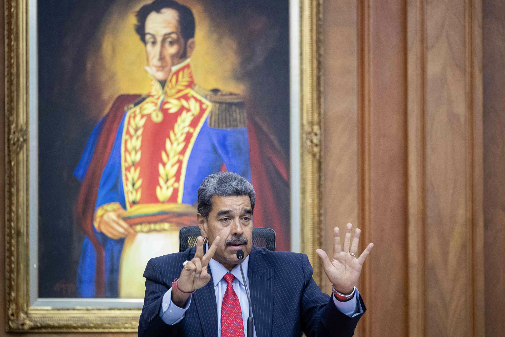 Fotografía del presidente de Venezuela, Nicolás Maduro. EFE/ Ronald Peña R.
