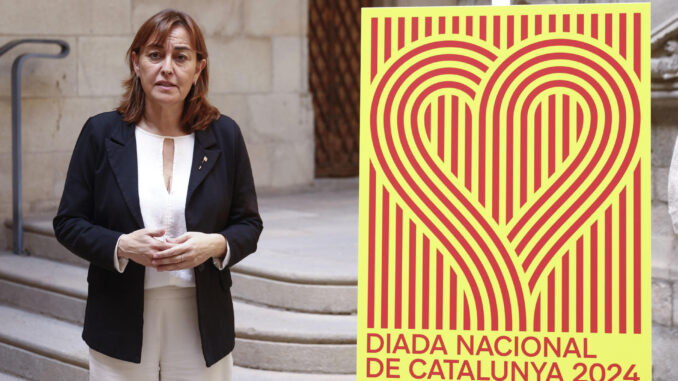 La portavoz del Govern y consellera de Territorio, Vivienda y Transición Ecológica, Sílvia Paneque, presenta los actos institucionales que tendrán lugar el 11 de septiembre, con motivo de la Diada Nacional de Cataluña, los primeros organizados por el Govern de Salvador Illa, tras 14 años de ejecutivos independentistas. EFE/Quique García
