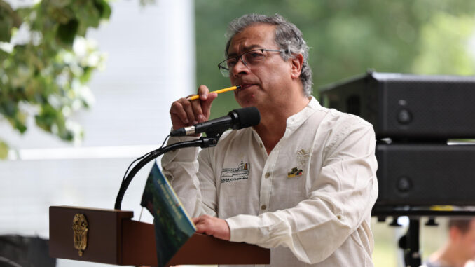 Foto de archivo del presidente colombiano, Gustavo Petro. EFE/ Miguel Gutiérrez
