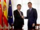 Imagen de archivo del presidente de la República Popular de China, Xi Jinping, con el jefe del Ejecutivo, Pedro Sánchez. EFE/J.J. Guillén