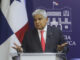 Fotografía de archivo del presidente de Panamá, José Raúl Mulino, en una conferencia de prensa el 8 de agosto de 2024, en la Ciudad de Panamá (Panamá). EFE/ Carlos Lemos