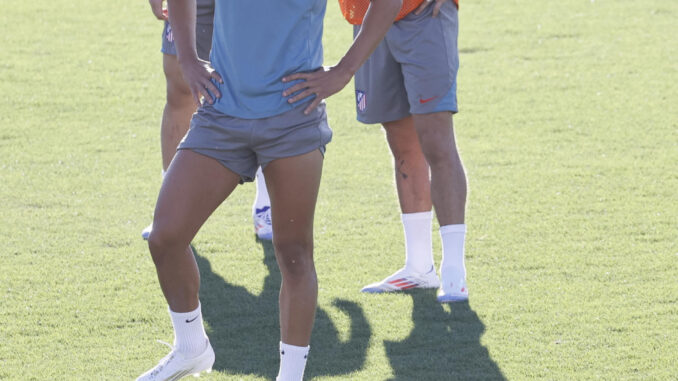 Joao Félix, durante el entrenamiento. EFE/Fernando Alvarado
