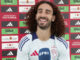 El jugador de la selección española Marc Cucurella durante una entrevista con la Agencia EFE. EFE/ EFETV