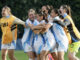 Jugadoras de Argentina celebran este domingo, al final de un partido del grupo F de la Copa Mundial Femenina sub-20. EFE/ Carlos Ortega