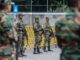 Militares de Sri Lanka hacen guardia ante el centro de recuento de votos el día después de las elecciones presidenciales, en Colombo, Sri Lanka, el 22 de septiembre de 2024. EFE/EPA/CHAMILA KARUNARATHNE