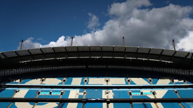 Vista general del estadio del Manchester City, el Etihad Stadium. EFE/EPA/ADAM VAUGHAN
