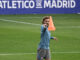 Griezmann, en el entrenamiento de este sábado del Atlético de Madrid.-EFE/ Víctor Lerena