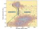 Distribución de los planetas conocidos en órbitas cortas en la que se muestra el desierto, la cordillera, y la sabana de neptunos. Crédito: CAB