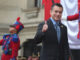 Fotografía de archivo del 4 de julio de 2024 del presidente de Ecuador, Daniel Noboa, saludando a su llegada al Palacio Nacional en Lima (Perú).EFE/ Paolo Aguilar