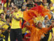 El artista colombiano Ryan Castro (i) se presenta en la inauguración de la Copa Mundial Femenina sub-20. EFE/ Mauricio Dueñas Castañeda