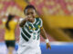 Achta Toko Njoya de Camerún celebra un gol en un partido del grupo A de la Copa Mundial Femenina sub-20. EFE/ Mauricio Dueñas Castañeda