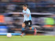 Juan Fernando Quintero de Racing controla un balón en el partido de vuelta de cuartos de final de la Copa Sudamericana. EFE/ Juan Ignacio Roncoroni