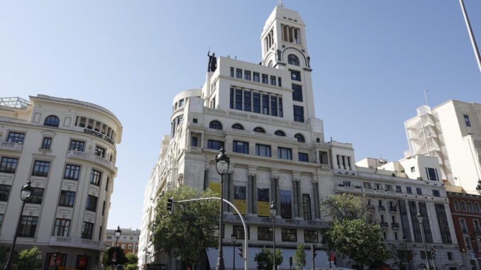 Fachada exterior del Círculo de Bellas Artes de Madrid. EFE/ J.J.Guillén
