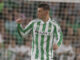 El centrocampista argentino del Betis, Giovani Lo Celso, celebra el segundo gol del equipo andaluz durante el encuentro correspondiente a la tercera jornada de LaLiga que disputaron Betis y Getafe en el estadio Benito Villamarín de Sevilla. EFE/ José Manuel Vidal