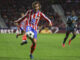 El delantero francés del Atlético de Madrid, Antoine Griezmann, durante el encuentro correspondiente a la primera jornada de la Liga de Campeones que disputaron Atlético de Madrid y el RB Leipzig en el estadio Cívitas Metropolitano de Madrid. EFE/ Kiko Huesca.