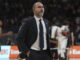 El entrenador del Real Madrid Chus Mateo tras el encuentro de Euroliga que Real Madrid y el Partizán de Belgrado disputaron en el WiZink Center, en Madrid, en una foto de archivo. EFE/ Kiko Huesca