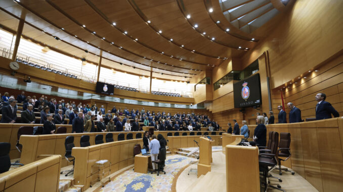 Hemiciclo del Senado. EFE/ Javier Lizón
