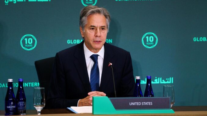 Fotografía del secretario de Estado de Estados Unidos, Antony Blinken. EFE/EPA/WILL OLIVER
