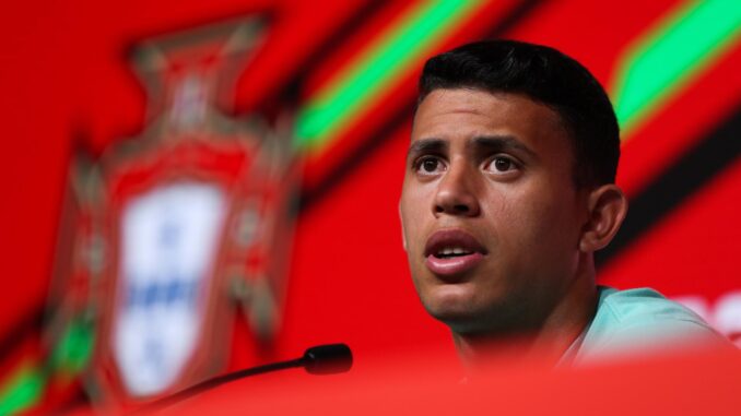 Imagen de archivo del jugador del Manchester City y de la selección portuguesa Matheus Nunes. EFE/EPA/JOSE SENA GOULAO
