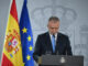 El ministro de Política Territorial y Memoria Democrática, Ángel Víctor Torre, durante la rueda de prensa ofrecida este miércoles en Moncloa. EFE/Fernando Villar