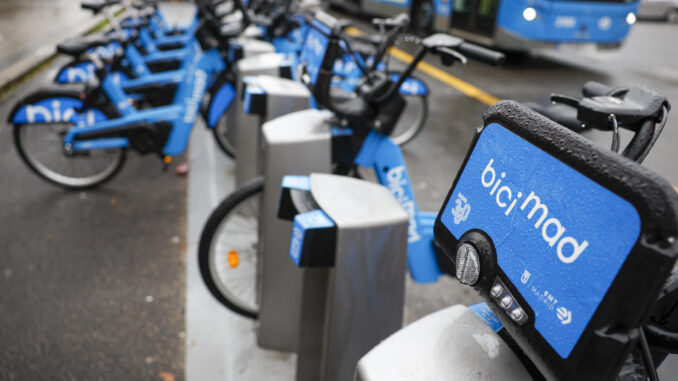 Bicis del servicio de Bicimad. EFE/ Mariscal
