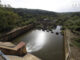 Estado que presenta la presa derivación de Bembézar en la localidad cordobesa de Hornachuelos que este lunes está desembalsando agua. Los embalses de la cuenca del Guadalquivir han sido los más beneficiados de la lluvia del fin de semana y ayer habían registrado ya un incremento de hasta 30 hectómetros cúbicos. La mejor noticia de todas es que sigue lloviendo. EFE/Salas