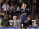 Illian Hernández de América celebra un gol este sábado, durante un partido de la jornada 12 del Torneo Apertura del fútbol mexicano. EFE/ José Méndez