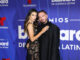 El cantante colombiano J Balvin y su esposa la actriz y modelo argentina Valentina Ferrer posan en la alfombra azul de los premios Billboard de la Música Latina, este jueves en el Jackie Gleason Theatre, en Miami Beach (Estados Unidos). EFE/ Marlon Pacheco